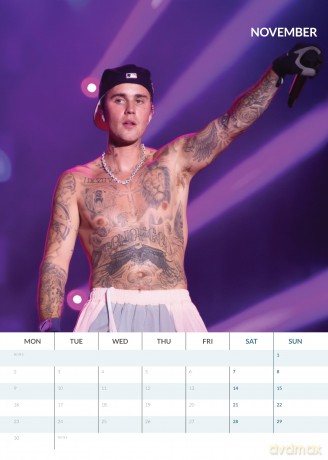 Justin Bieber: Justin Bieber 2026 Unofficial Calendar [KALENDARZ]