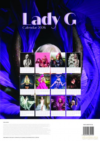 Lady Gaga: Lady Gaga 2026 Unofficial Calendar [KALENDARZ]