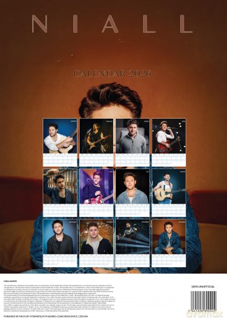 Niall Horan: Niall Horan 2026 Unofficial Calendar [KALENDARZ]