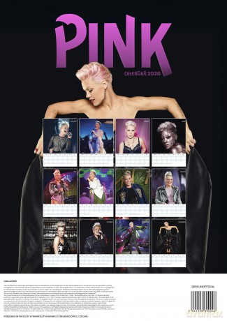 Pink: Pink 2026 Unofficial Calendar [KALENDARZ]