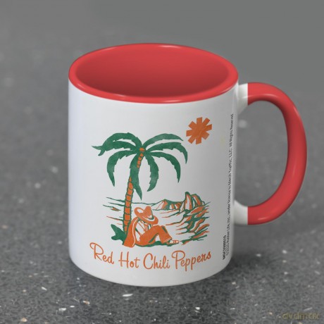Red Hot Chili Peppers: Red Hot Chili Peppers (Island) Red Coloured Inner Pod Mug