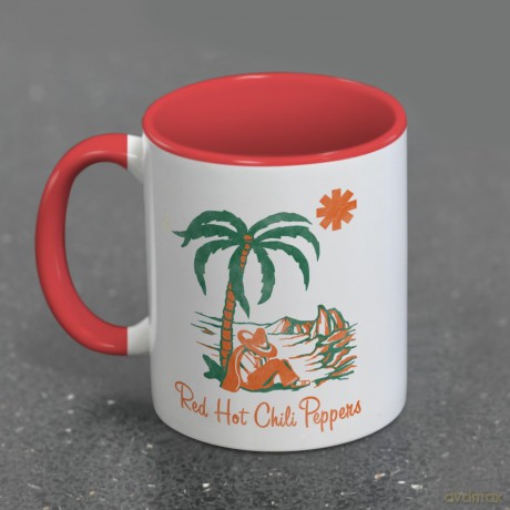 Red Hot Chili Peppers: Red Hot Chili Peppers (Island) Red Coloured Inner Pod Mug