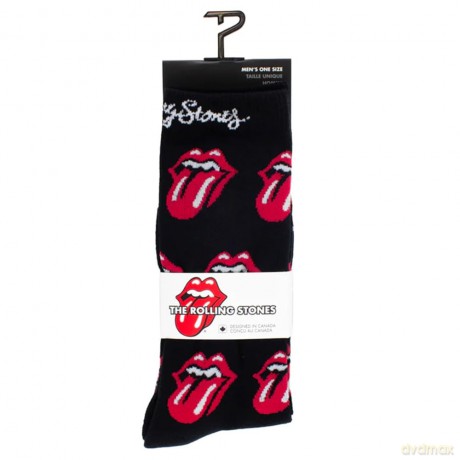 Rolling Stones: Rolling Stones Red Tongues Crew Socks (One Size)