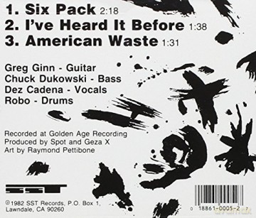 Black Flag: Six Pack [CD]