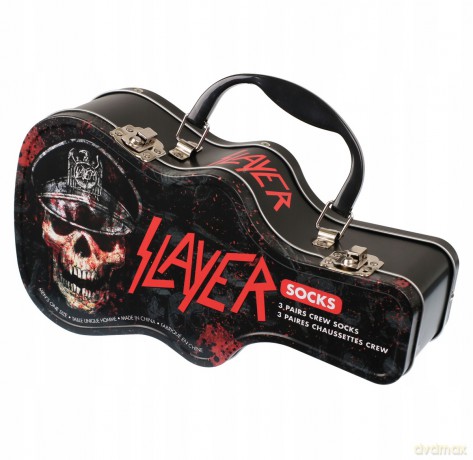 Slayer: Slayer Socks 3 Pack In Guitar Tin (One Size)