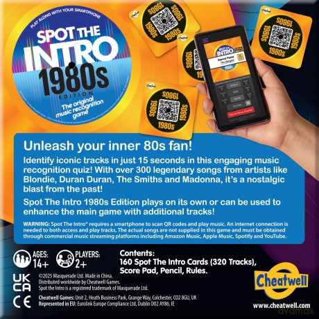 Trivia: Spot The Intro 80s Boardgame