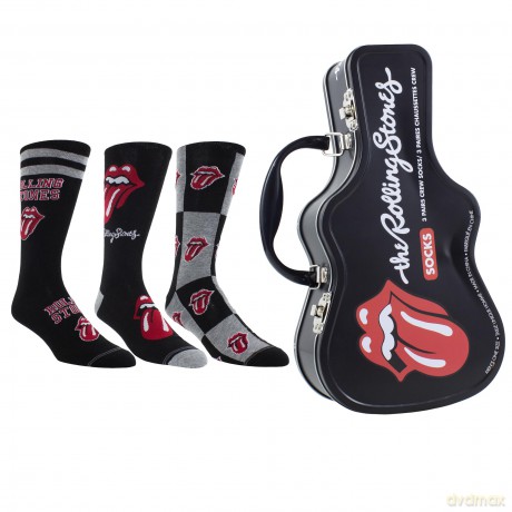 The Rolling Stones: The Rolling Stones Socks 3 Pack In Guitar Tin (One Size)