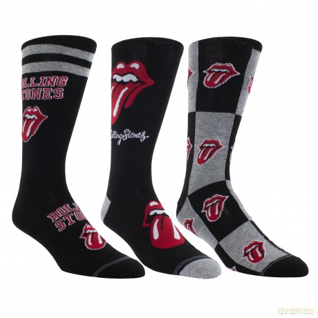 The Rolling Stones: The Rolling Stones Socks 3 Pack In Guitar Tin (One Size)