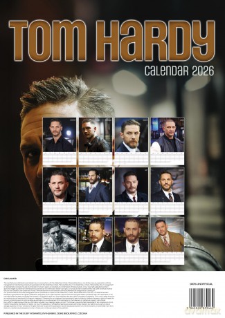 Tom Hardy: Tom Hardy 2026 Unofficial Calendar [KALENDARZ]