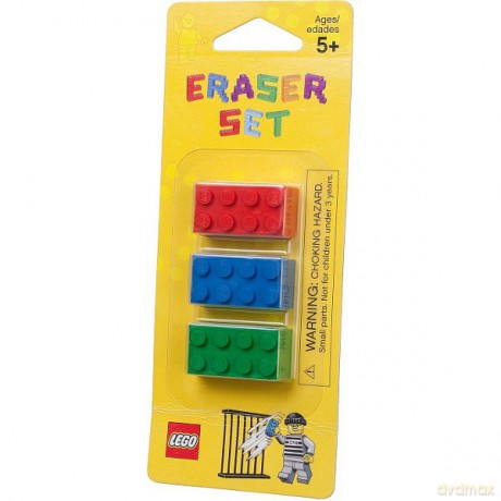 LEGO Gumki do Mazania 3 szt. Czerwona, [KLOCKI]