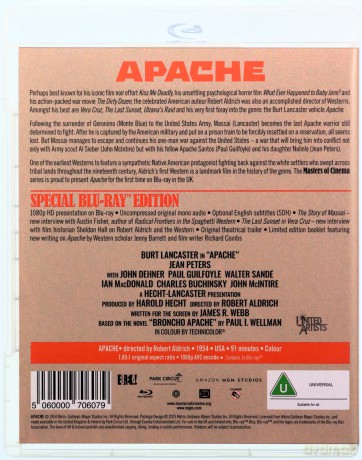 Apache (Ostatnia walka Apacza) [Blu-Ray]