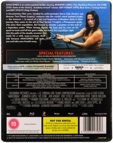 Anaconda (Anakonda) (steelbook) [Blu-Ray 4K]