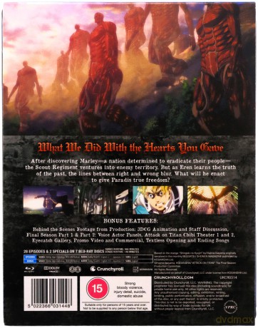 Attack on Titan - The Complete Final Season (Atak Tytanów) (steelbook) [7xBlu-Ray]