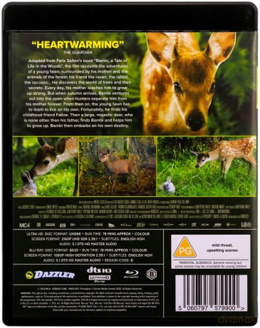 Bambi: A Tale of Life in the Woods (Bambi: Opowieść leśna) [Blu-Ray 4K]+[Blu-Ray]