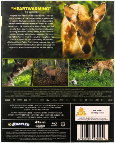 Bambi: A Tale of Life in the Woods (Bambi: Opowieść leśna) [Blu-Ray 4K]+[Blu-Ray]