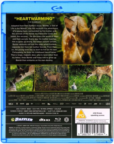 Bambi: A Tale of Life in the Woods (Bambi: Opowieść leśna) [Blu-Ray]