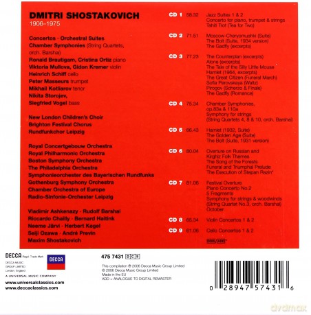 Various: Shostakovich:Orchestral Works [9CD]