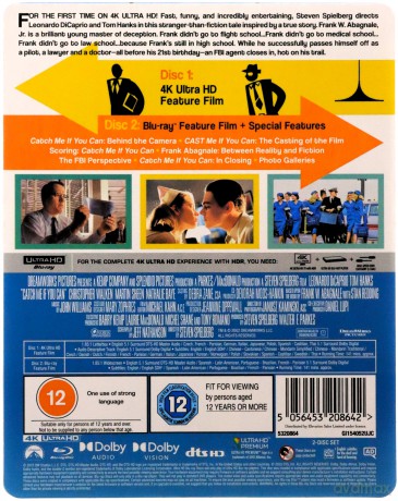 Złap mnie, jeśli potrafisz (steelbook) [Blu-Ray 4K]+[Blu-Ray]