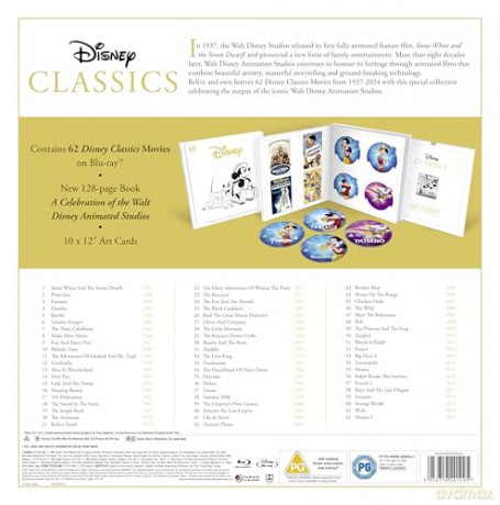 Disney Classics 62 Movie Collection [62xBlu-Ray]