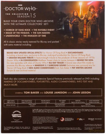 Doctor Who: The Collection Season 15 [7xBlu-Ray]