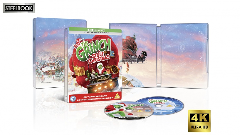 Dr Seuss' How the Grinch Stole Christmas (Grinch: Świąt nie będzie) (steelbook) [Blu-Ray 4K]+[Blu-Ray]