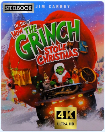 Dr Seuss' How the Grinch Stole Christmas (Grinch: Świąt nie będzie) (steelbook) [Blu-Ray 4K]+[Blu-Ray]