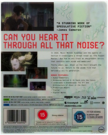 Ghost in the Shell (30th Anniversary Edition) Shiro Edition (steelbook) [Blu-Ray 4K]+[Blu-Ray]