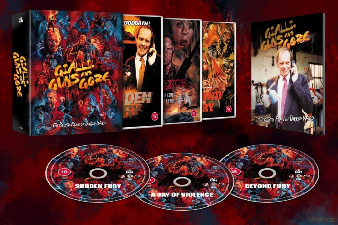 Gialli, Guns and Gore: The Brutal Films Of Darren Ward: Sudden Fury / A Day of Violence / Beyond Fury [3xBlu-Ray]