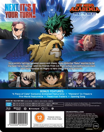 My Hero Academia: You're Next - The Movie (steelbook) [Blu-Ray]