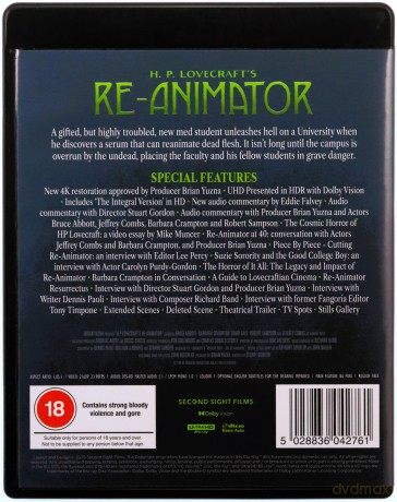 Re-Animator (Reanimator) [Blu-Ray 4K]