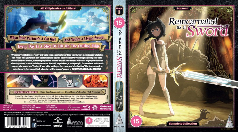 Reincarnated as a Sword S1 Collection [2xBlu-Ray]