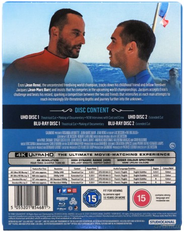 The Big Blue (Wielki błękit) (steelbook) [Blu-Ray 4K]+[Blu-Ray]
