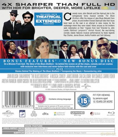 The Blues Brothers [Blu-Ray 4K]