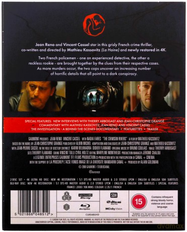 The Crimson Rivers (Purpurowe rzeki) [Blu-Ray 4K]+[Blu-Ray]