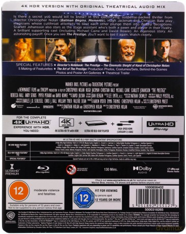 The Prestige (Prestiż) (steelbook) [Blu-Ray 4K]+[Blu-Ray]
