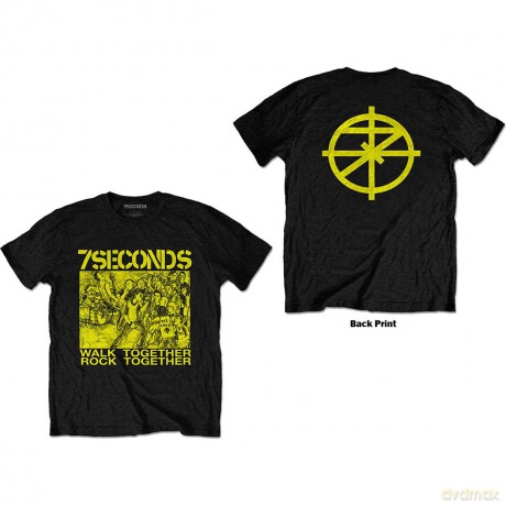 7 Seconds: Unisex T-Shirt: WTRT (Black) (Back Print) (Medium)