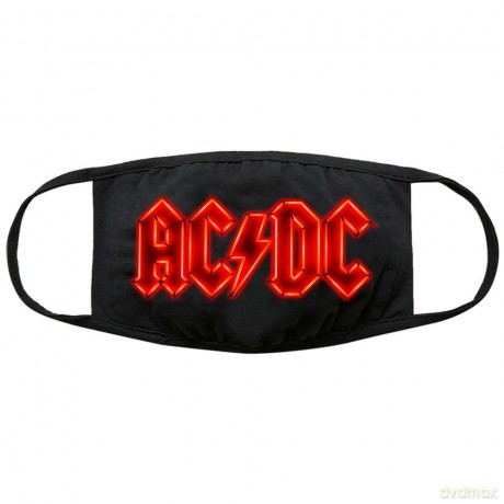 AC/DC: Face Mask: Neon Logo (Black)