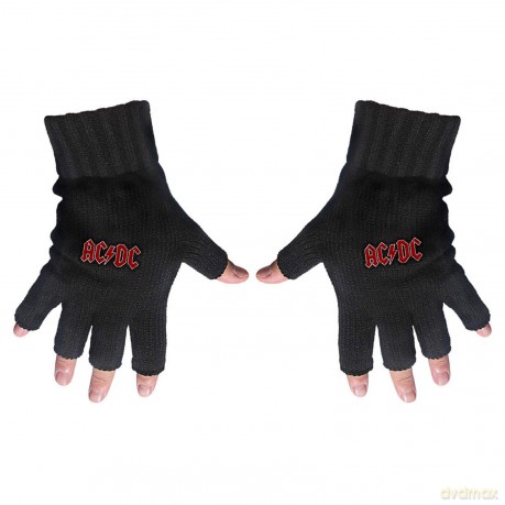 AC/DC: Fingerless Gloves: Classic Red Logo