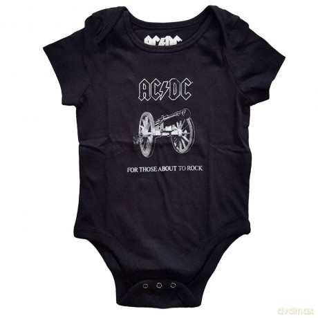 AC/DC: Kids Baby Grow: About to Rock (Black) (18-24 Months)