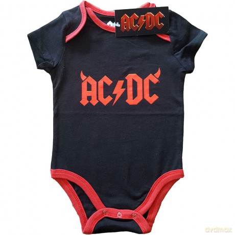 AC/DC: Kids Baby Grow: Horns (Black) (3-6 Months)