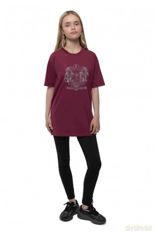 AC/DC: Kids T-Shirt: Black Ice (Maroon Red) (5-6 Years)