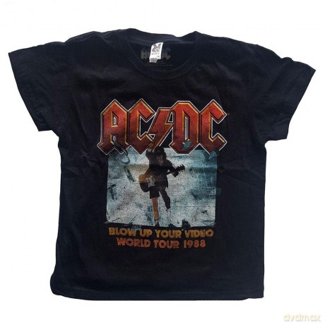 AC/DC: Kids T-Shirt: Blow Up Your Video (Black) (3-4 Years)