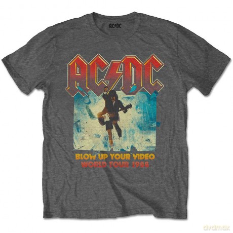 AC/DC: Kids T-Shirt: Blow Up Your Video (Charcoal Grey) (13-14 Years)