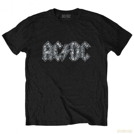 AC/DC: Kids T-Shirt: Logo (Black) (Embellished) (9-10 Years)