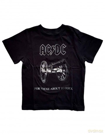 AC/DC: Kids Toddler T-Shirt: About to Rock (Black) (2 Years)