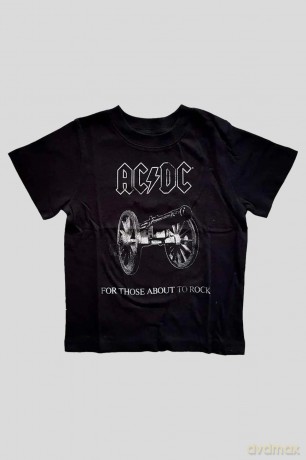AC/DC: Kids Toddler T-Shirt: About to Rock (Black) (2 Years)