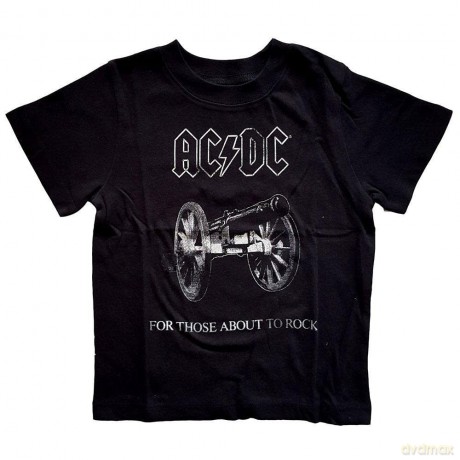AC/DC: Kids Toddler T-Shirt: About to Rock (Black) (4 Years)