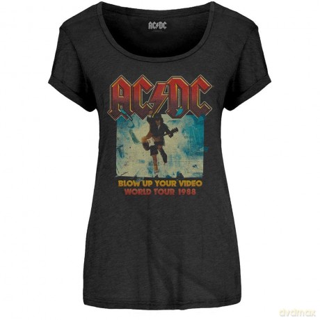 AC/DC: Ladies Fashion Tee: Blow Up Your Video (Large)