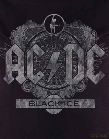 AC/DC: Ladies Tee: Black Ice (Small)