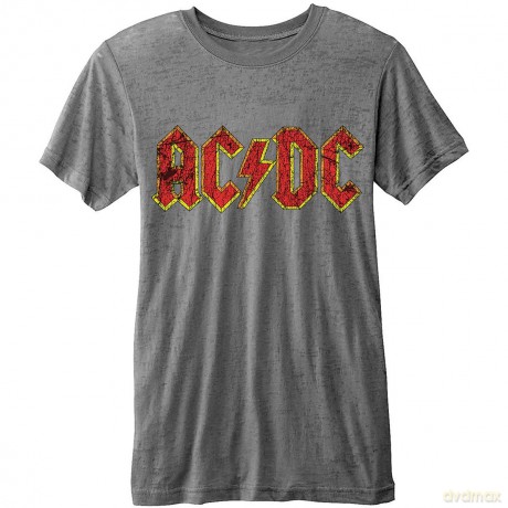 AC/DC: Men's Fashion Tee: Logo (Burn Out) (Small)